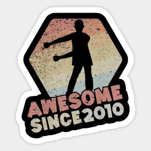 Gift for 10 Year Old birthday boy Awesome Since 2010 Sticker